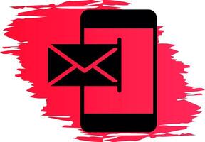 Mobile Email Creative Icon Design vector