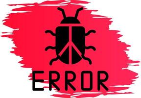 diseño de icono creativo de error vector