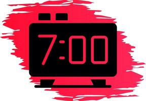 Alarm Clock Creative Icon Design vector