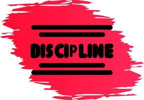 Discipline Creative Icon Design vector