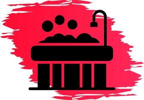 Bathtub Creative Icon Design vector