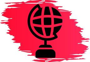 Globe Stand Creative Icon Design vector