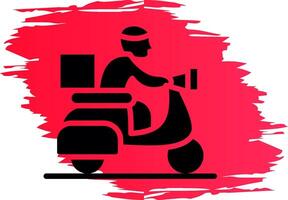 Delivery Bike Creative Icon Design vector