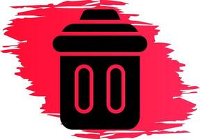 Trash Bin Creative Icon Design vector