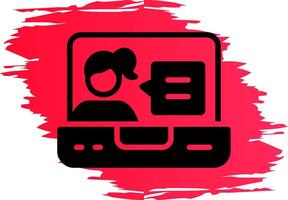 Job Interview Creative Icon Design vector