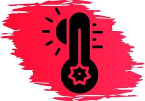 Hot Temperature Creative Icon Design vector