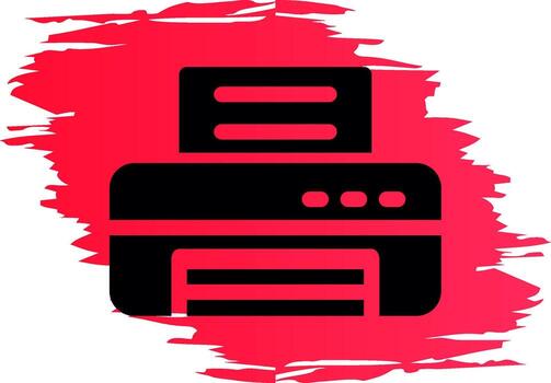 Printer Creative Icon Design vector