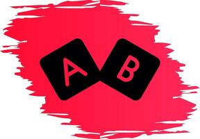 diseño de icono creativo de bloque abc vector