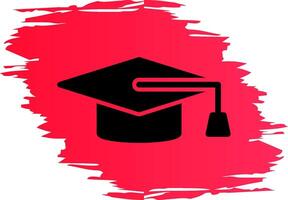 Graduation Cap Creative Icon Design vector