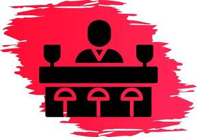 Bar Counter Creative Icon Design vector