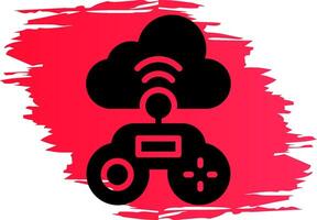 Cloud Game Creative Icon Design vector