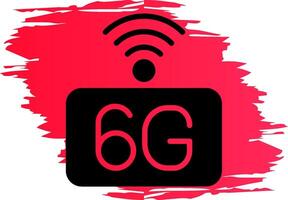 6G Network Creative Icon Design vector