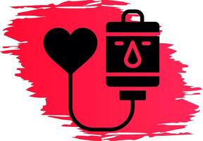 Blood Donation Creative Icon Design vector