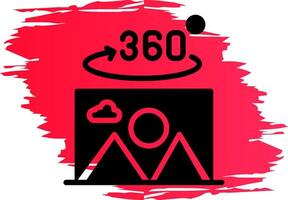 360 Degree Photo Creative Icon Design vector