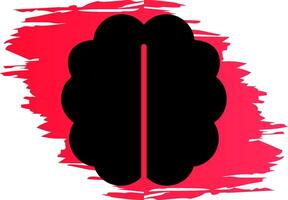 Human Brain Creative Icon Design vector