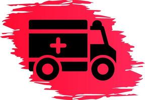 Ambulance Creative Icon Design vector