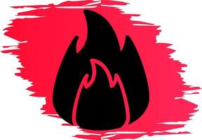 On Fire Creative Icon Design vector