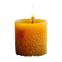 AI generated Burning candle on a transparent background png