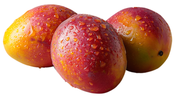 AI generated Fresh organic mango on a transparent background. Mango png