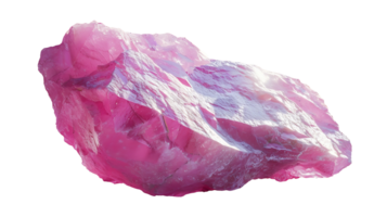 AI generated Pink color stone on a transparent background. Stone png