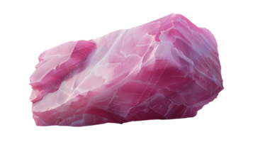 AI generated Pink color stone on a transparent background. Stone png