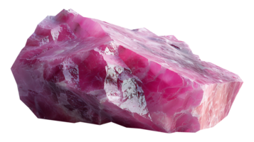 AI generated Pink color stone on a transparent background. Stone png