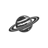 planeta Saturno icono. vector ilustración diseño.