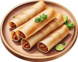 AI generated Isolated delicious pork tamales on wooden plate illustration on transparent background png, design element for traditional Mexican food recipe and idea, cooking and kitchen decor png