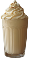 AI generated Fresh delicious milkshake on a transparent background png