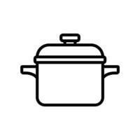 sauce pan icon vector design template simple and modern