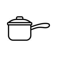 sauce pan icon vector design template simple and modern