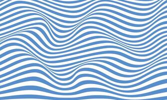 Abstract stripes optical art wave line background. Vector