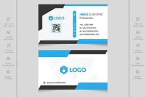 Modern and professional vector business card template