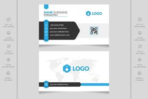 Modern and professional vector business card template