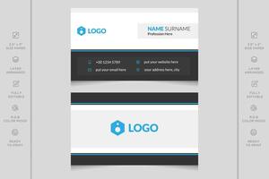 Modern and professional vector business card template