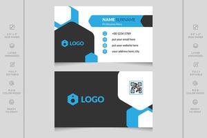 Modern and professional vector business card template