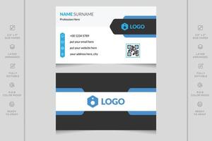 Modern and professional vector business card template