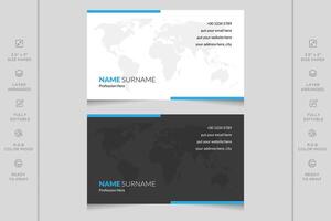 Modern and professional vector business card template