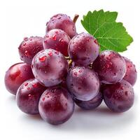 AI generated Fresh Grapes Covered in Water Droplets photo