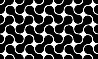 Seamless black and white geometric pattern background template. Vector
