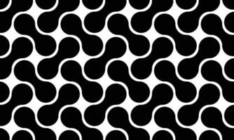 Seamless black and white geometric pattern background template. Vector