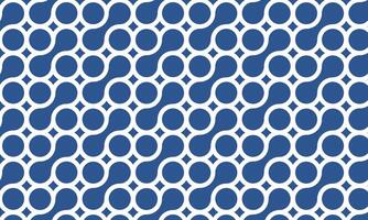 Seamless blue and white geometric pattern. Vector