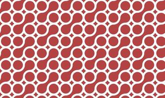 Seamless red and white geometric pattern. Vector