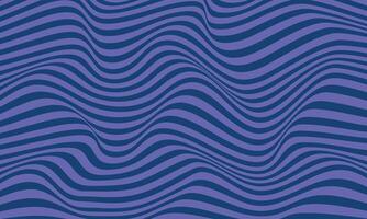 Abstract blue optical art wave line background. Vector