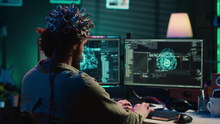 Brain Programming Stock Video Footage for Free Download