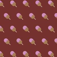 Ice cream seamless pattern vector background.