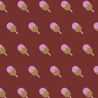 Ice cream seamless pattern vector background.