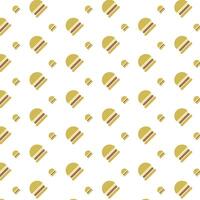 flat hamburger fast food pattern background. Vector eps 10