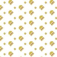 flat hamburger fast food pattern background. Vector eps 10