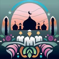 Eid A Tapestry of Joy and Unity vector